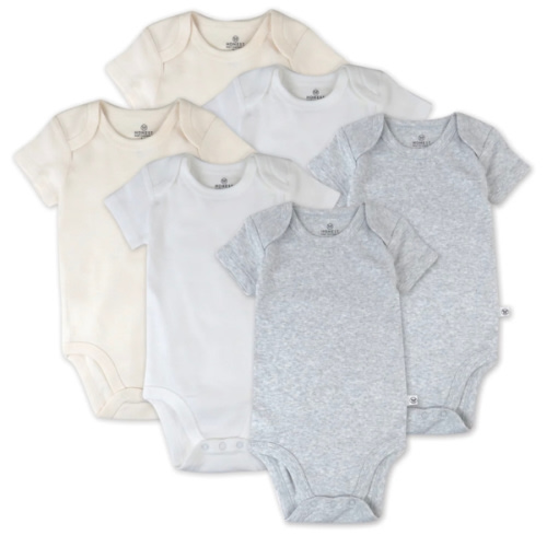6-Pack Organic Cotton Short Sleeve Bodysuits | Honest Baby Clothing