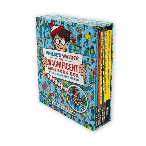 Where's Waldo? The Magnificent Mini Boxed Set: (A Compact, Travel-Sized Box Set of 5 Hidden Object Activity Books, Packed with Search & Find Puzzle Adventures - a Perfect Gift for All Ages)