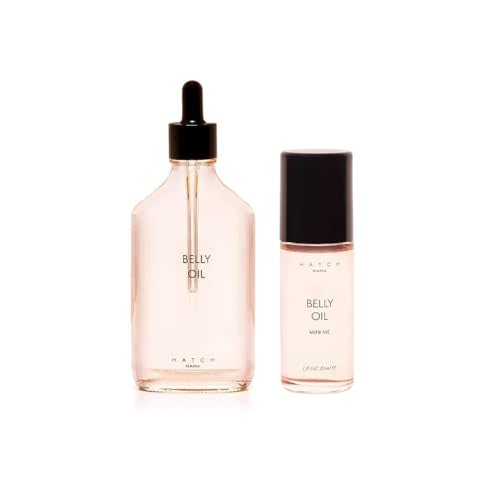HATCH Belly Oil Bundle Set | 6.7oz and 1oz mini | Quick-Drying Belly Oil - Vegan & Plant Based Nutrient Rich - Supports Skin for Before, During and After Pregnancy