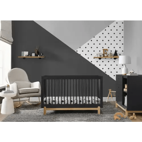 Poppy Dark Gray 4-in-1 Convertible Crib