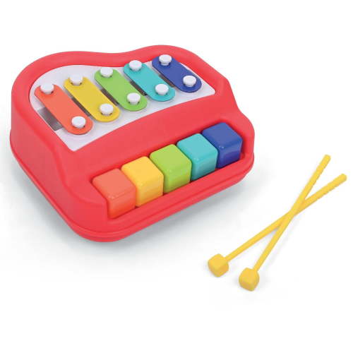 Kidoozie Happy Keys Music Maker - Musical Fun for 12 Months + Toddlers - 2-in-1 Piano & Xylophone!