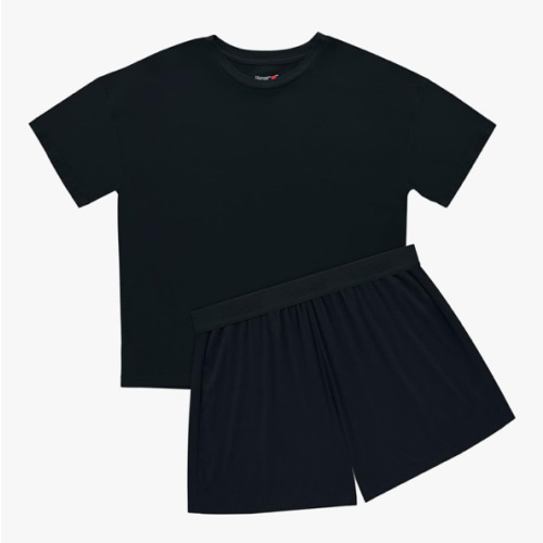 Hanes womens Originals 2 Piece Lounge Set, Comfywear Supersoft Boxy T-shirt & Sleep Shorts Loungewear Set