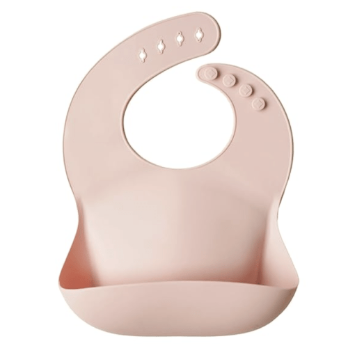 Silicone Baby Bib - Blush
