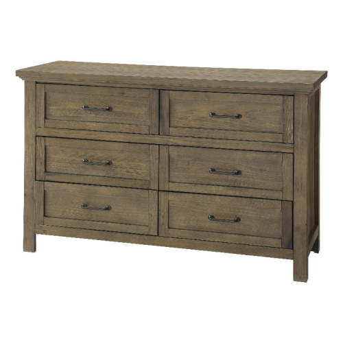 Westwood Design Westfield Traditional 6 Drawer Dresser in Harvest Brown Finish