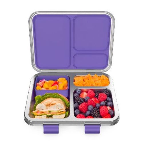 Bentgo Kids' Stainless Steel Leakproof 3 Compartments Bento-Style Lunch Box