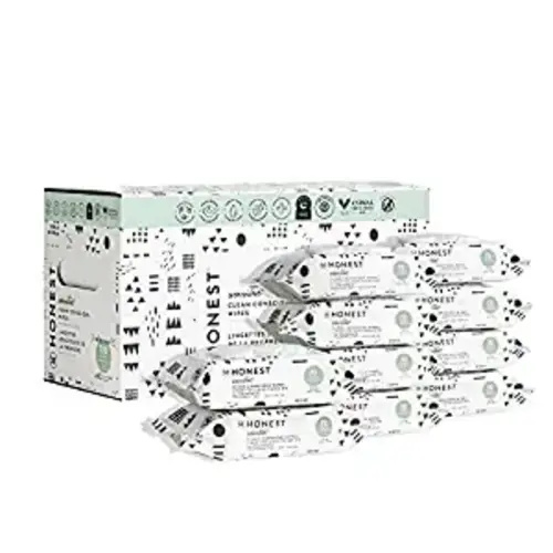 The Honest Company Clean Conscious Wipes | 99% Water, Compostable, Plant-Based, Baby Wipes | Hypoallergenic, EWG Verified | Pattern Play, 720 Count - 72 Count (Pack of 10)