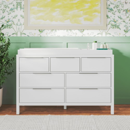 The Newport Dresser for Nursery | Natural & White - Nurture&