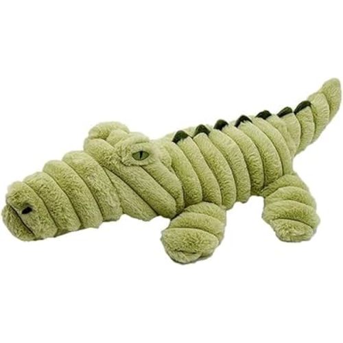 Pet Lou Zoo Friends Alligator, 26-inches Height, Green, Squeak Toy, Plush, Pet Toys and Supplies