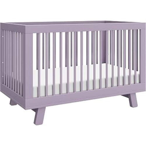 Babyletto Hudson 3-in-1 Crib with Toddler Bed Conversion Kit in Lilac