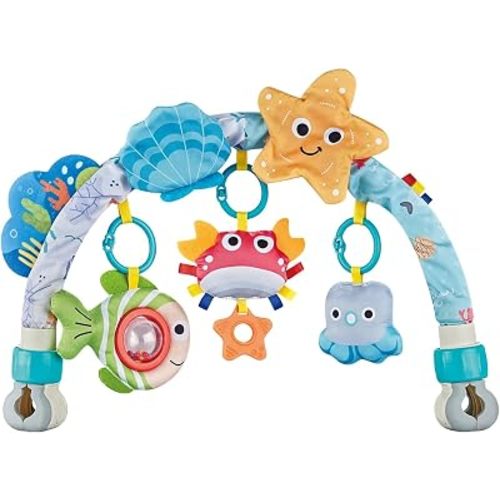 Car Seat Toys for Baby 0-6 Months, Stroller Hanging Toy with Take-Apart Attachments, Fits on Bassinet, Baby Bouncer, Stroller, Crib and Car Seats for Infant Boy Girl 6-18 Months