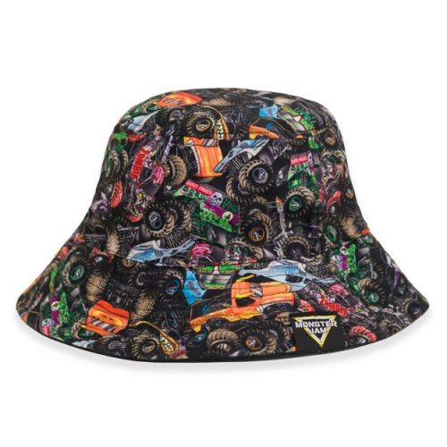 Monster Jam Bucket Sun Reversible Hat Newborn