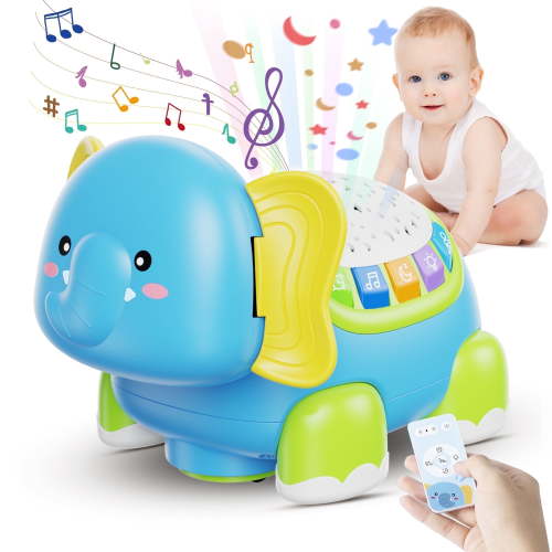 UUGEE Baby Crawling Toys for Toddlers 1-3, Walking Infant Tummy Time Toys with Starlight & Music, Sensory Interactive Birthday Gifts for Boys Girls 6 9 12 18 Month