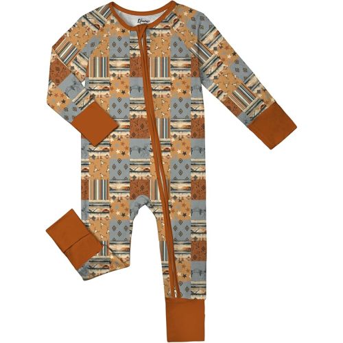 Bamboo Viscose Baby Pajamas Boys Girls, 2-Way Zipper Romper, YKK, Preemie & Newborn Sleepers 0-24 Months