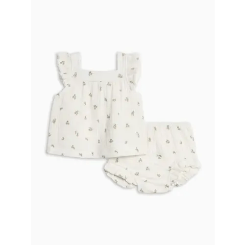 Colette Muslin Tank And Bloomer Set 0-3M