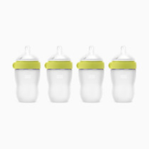 Comotomo Silicone Baby Bottle 2.0 - Green, 8 Oz, 4