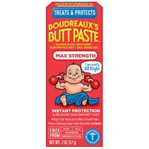 Boudreaux's Butt Paste Diaper Rash Ointment, Max Strength