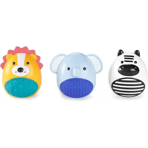 Skip Hop Baby Toy Maracas Jungle Beats Egg Shaker Musical Toy 3-Piece Set