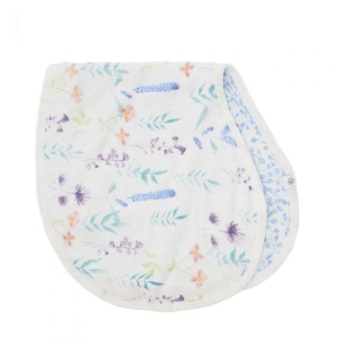 Aden and Anais Silky Soft Burpy Bib - watercolor garden - posy
