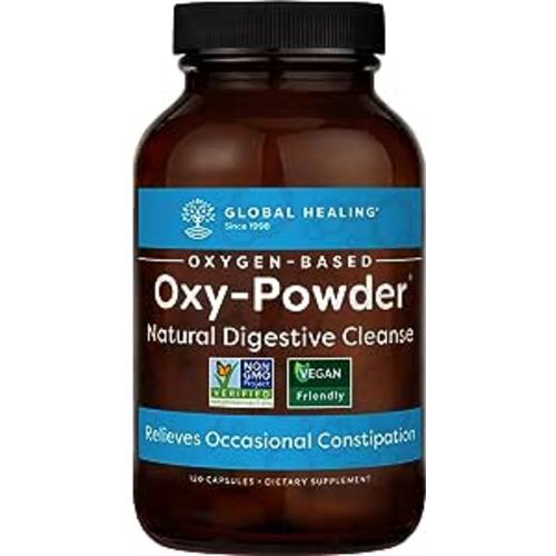 Amazon.com: Global Healing Center Oxy-Powder Oxygen Based Safe and Natural Colon Cleanser and Relief from Occasional Constipation (120 Capsules) : Health & Household