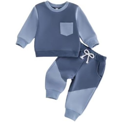 Toddler Clothes 2-Piece Set Sweatshirts Jogger Pants Baby Boys Girls Outfit