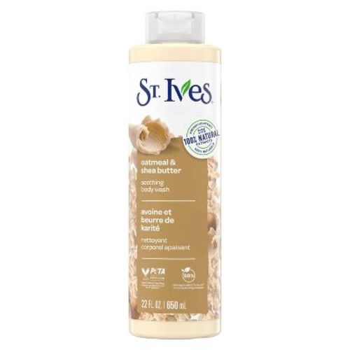 St. Ives Oatmeal & Shea Butter Plant-Based Natural Body Wash Soap - 22 fl oz
