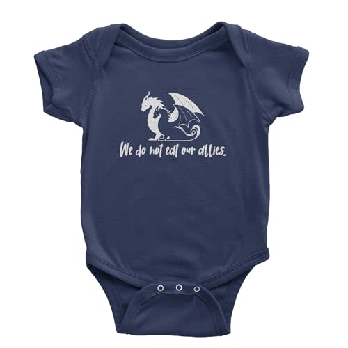 We Do Not Eat Our Allies Fourth Wing Basgiath Infant One-Piece Bodysuit, Soft Cotton
