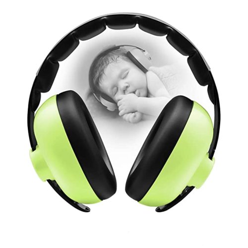Baby Ear Protection Noise Cancelling HeadPhones for Babies for 3 Months to 3 Years (Green)