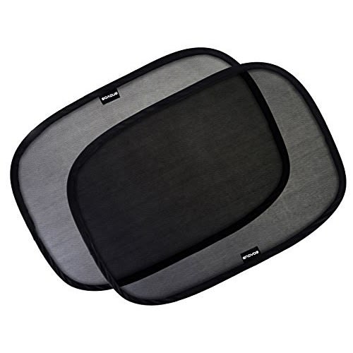 Car Window Shade - (3 Pack ) - 21"x14" Cling Sunshade For Car Windows - Sun, Glare And UV Rays Protection For Your Child - Baby Side Window Car Sun Shades By Enovoe - Full-Size Cars, SUVs and Minivans