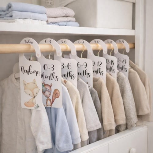 Baby Clothes Dividers, Woodland Wardrobe Dividers