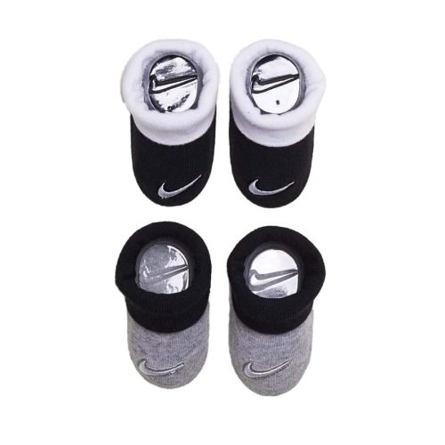 Nike Infant Baby Futura Booties 2 Pack (Black(NN0051-G0E)/Grey, 0-6 Months)