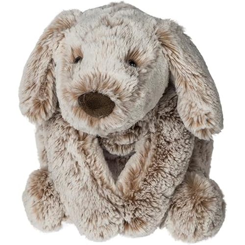 Mary Meyer Stuffed Animal Plush Soft Toy, 10-Inches, Luxey Loves Brown Puppy