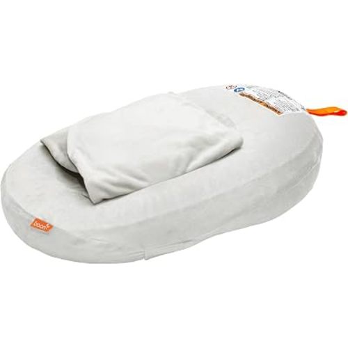 Boon Puff+ Inflatable Baby Bather - Infant Bathtub Includes Microfleece Cover, Swaddle Wings, and Storage Bag – Inflatable Baby Bathtub for Newborns and Infants