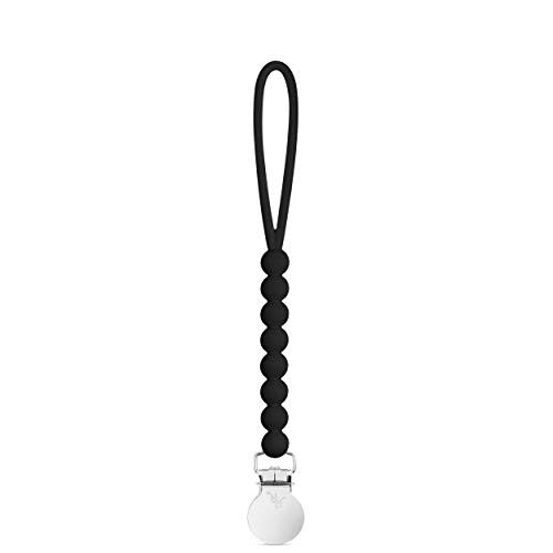 Ryan & Rose Cutie Clip Judy - Pacifier Clip Holder Silicone (Judy, Black)