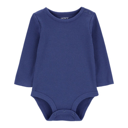 Baby Waffle Knit Long-Sleeve Bodysuit - Carter's | Carter's