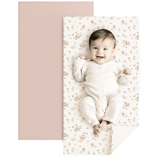 Portable Diaper Changing Pad - Blossom,Pink