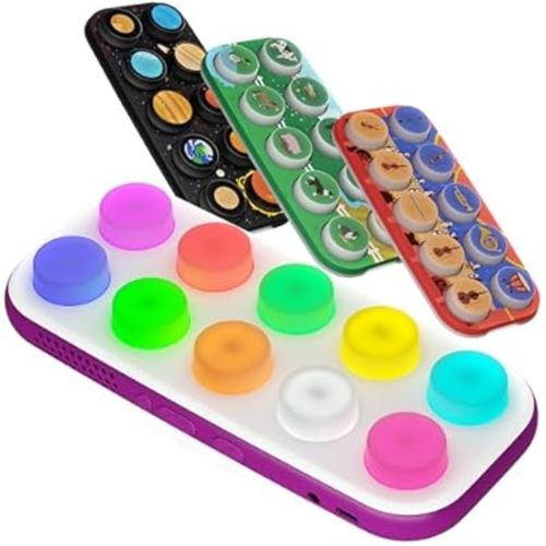 Boppo Screen-Free Learning Tablet Bundle - Includes Boppo Tablet & 3 Toppo Expansion Packs, Including Farm, Space, and Music - 70+ Games & Stories for Families - Educational & Travel-Friendly