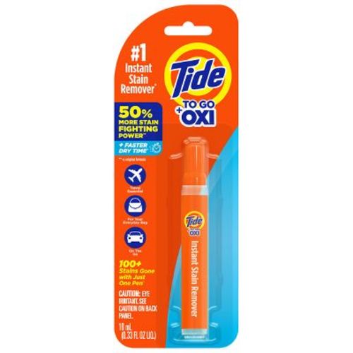 Tide to Go Instant Stain Remover Pen - 0.33 fl oz: Bleach-Free, Fresh Scent, Travel Size, 50 Uses