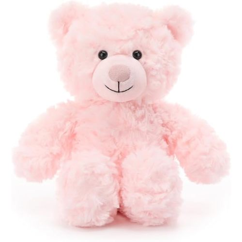 Apricot Lamb Pink Flower Bear Stuffed Animals for Kids, Soft Cute Plush Toys for Baby Girl and Boy, 8 Inches