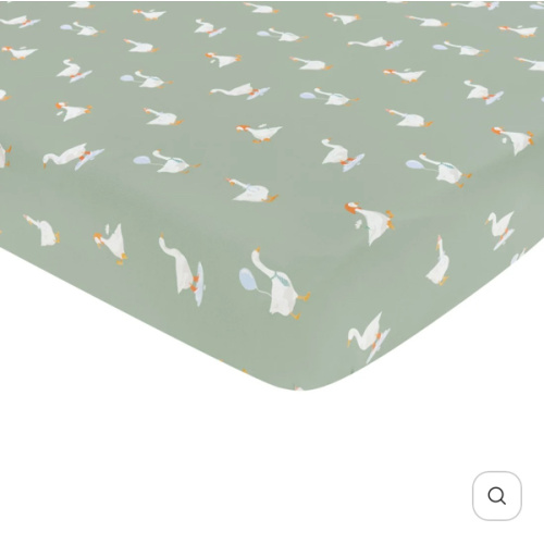 Mini Crib Sheet in Silly Goose