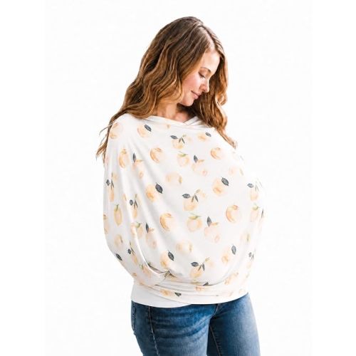 Copper Pearl Nursing Cover for Breastfeeding – Multi-Use Baby Car Seat Cover, Stroller Cover & Breast Feeding Cover Up for Women, Stretchy Breathable High Quality Cover for Boy or Girl, Caroline
