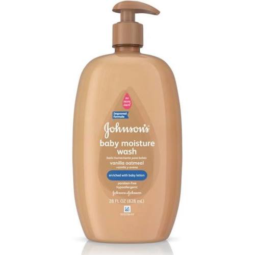 Johnson's Baby Wash, Vanilla Oatmeal - 28 fl oz pump bottle