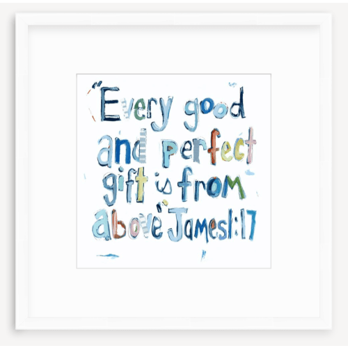 James 1:17 on paper