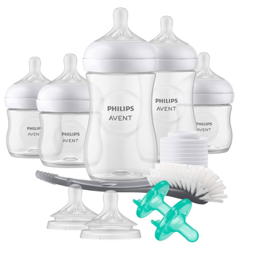 Philips AVENT Natural Baby Bottle with Natural Response Nipple, Newborn Baby Gift Set, SCD838/02