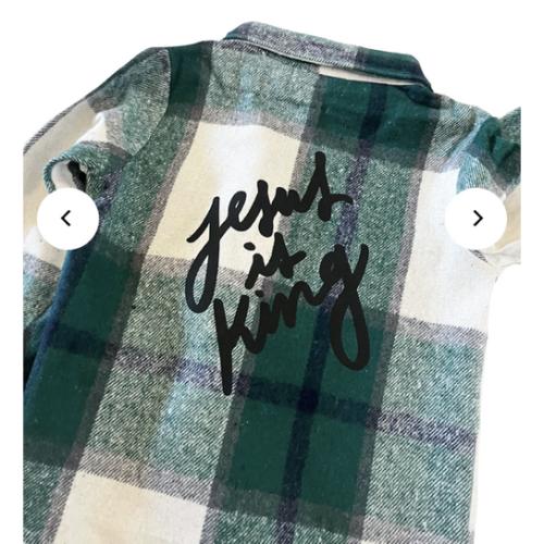Jesus is King Flannel