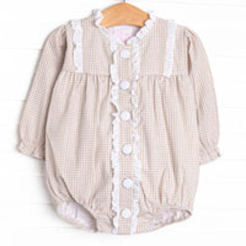 Snowfall Forest Smocked Bubble, White – Stitchy Fish