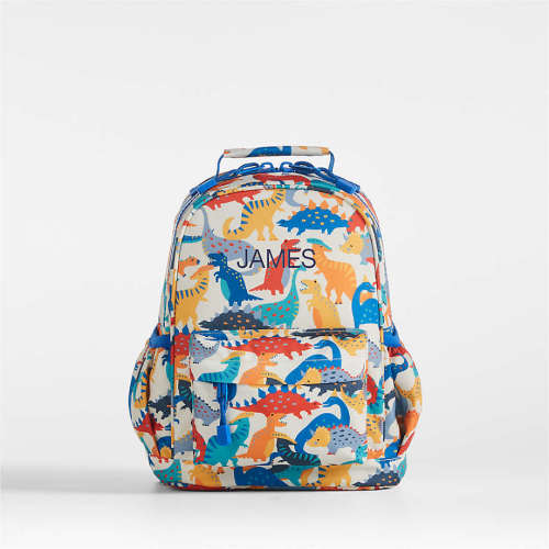 Dino Party Small Kids Backpack with Side Pockets