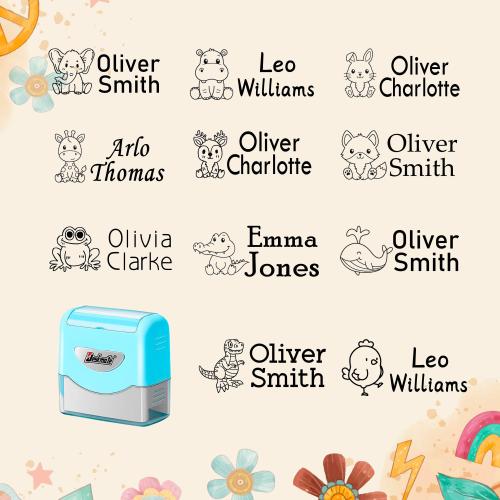 Custom Clothing Stamp, Personalized Fabric Stamp, Waterproof, Name Stamp, Fabric Stamp, Logo Stamp, Daycare Stamp, School Uniforms