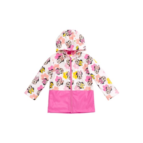 Minnie Mouse Hooded Zip-Up Rain Jacket