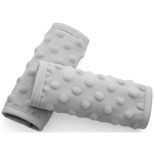 Pro Goleem Car Seat Strap Covers for Babies Soft Car Seat Strap Shoulder Pads for All Car Seats, Stroller, Pushcar, Gray