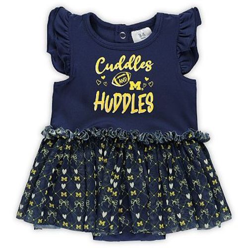 Girls Infant ZooZatz Navy Michigan Wolverines Bodysuit Dress